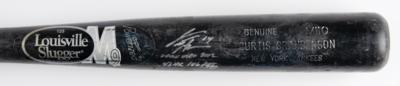 Lot #824 Curtis Granderson Signed and Game-Used Baseball Bat - Image 1