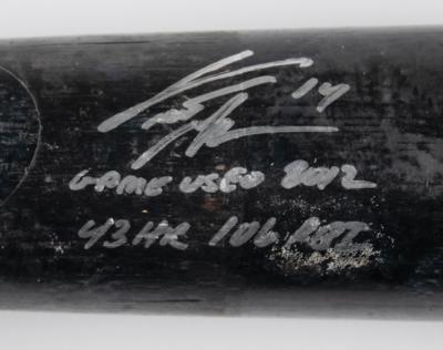 Lot #824 Curtis Granderson Signed and Game-Used Baseball Bat - Image 2