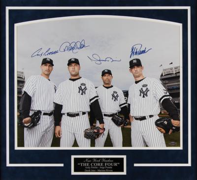 Lot #839 NY Yankees: Jeter, Rivera, Pettitte, and Posada Signed Oversized Photograph - Image 2