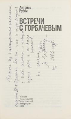 Lot #191 Michail Gorbachev Signed Book - Image 2