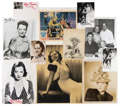 Lot #686 Sylvia Sidney Estate Archive: Autographs, Sketches, Photographs, and Papers
