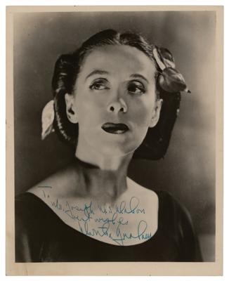 Lot #732 Martha Graham Signed Photograph - Image 1