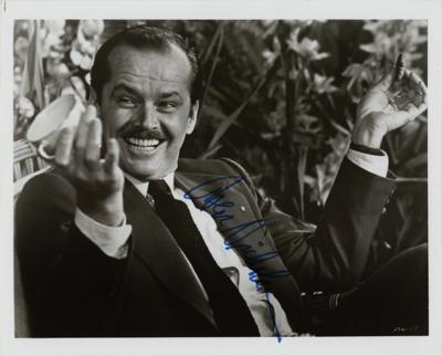Lot #760 Jack Nicholson Signed Photograph