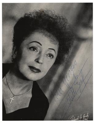 Lot #622 Edith Piaf Signed Photograph - Image 1
