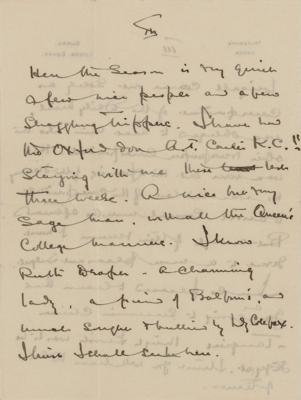 Lot #122 Howard Carter Autograph Letter Signed on King Tut's Curse - Image 4