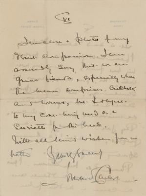 Lot #122 Howard Carter Autograph Letter Signed on King Tut's Curse - Image 6
