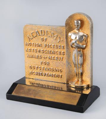 Lot #665 Academy Award Plaque: Set Decoration for An American in Paris (1951) - Image 1