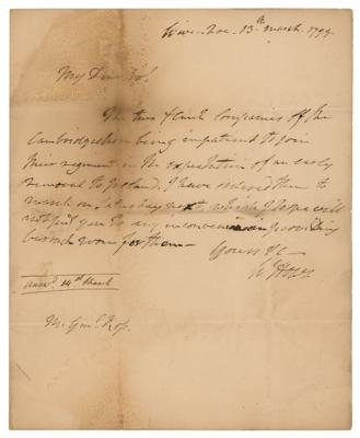 Lot #348 William Howe Autograph Letter Signed