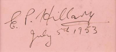 Lot #201 Edmund Hillary Signature - Image 2