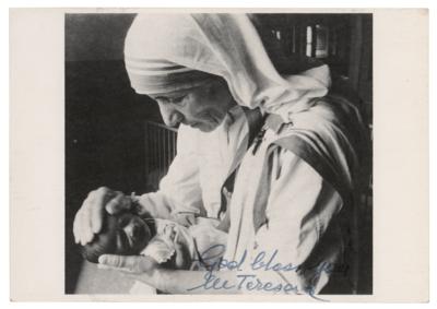 Lot #253 Mother Teresa Signed Photograph - Image 1