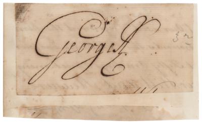 Lot #231 King George III (2) Signatures
