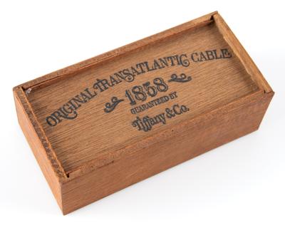 Lot #89 Cyrus W. Field: Transatlantic Telegraph Cable Relic by Tiffany's - Image 5