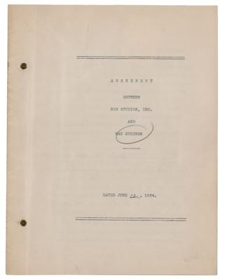 Lot #687 Max Steiner Document Signed