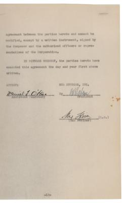Lot #687 Max Steiner Document Signed - Image 4