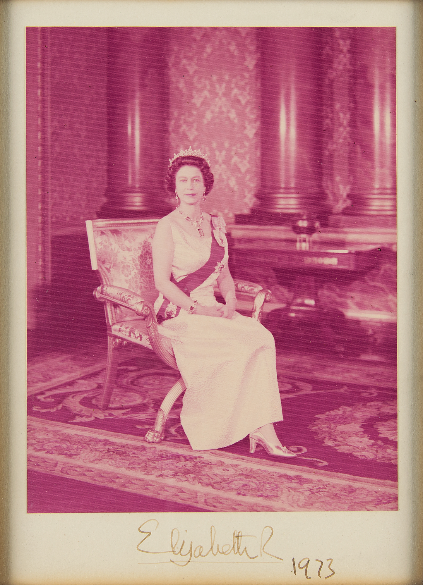 Lot #118 Queen Elizabeth II Signed Photograph
