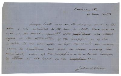 Lot #246 John McLean Autograph Letter Signed - Image 1
