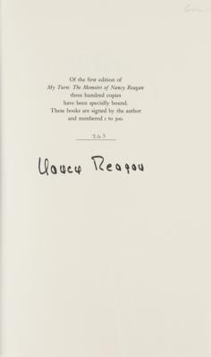 Lot #56 Nancy Reagan Signed Book - Image 2