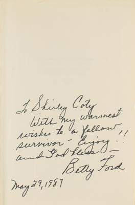Lot #37 Betty Ford Signed Book - Image 2