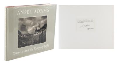 Lot #427 Ansel Adams Signed Book