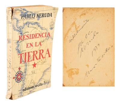 Lot #554 Pablo Neruda Signed Book - Image 1