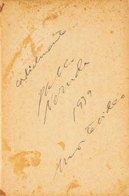 Lot #554 Pablo Neruda Signed Book - Image 2