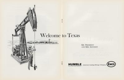 Lot #45 John F. Kennedy 'Texas Welcome' Program from November 22, 1963 - Image 4
