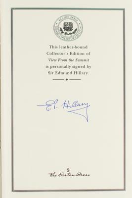 Lot #204 Edmund Hillary Signed Book - Image 2