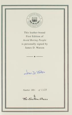 Lot #169 DNA: James D. Watson Signed Book - Image 2