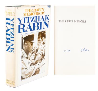 Lot #276 Yitzhak Rabin Signed Book - Image 1