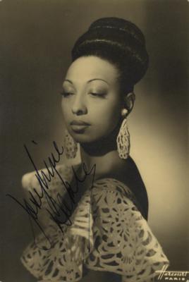 Lot #695 Josephine Baker Signed Photograph
