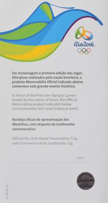 Lot #4305 Rio 2016 Summer Olympics Winner's Medal Award Tray - Image 5