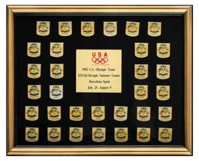 Lot #4202 Barcelona 1992 Summer Olympics Team USA Pin Collection of (32)