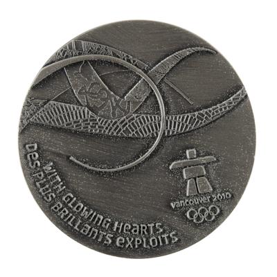 Lot #4114 Vancouver 2010 Winter Olympics Silvered Participation Medal