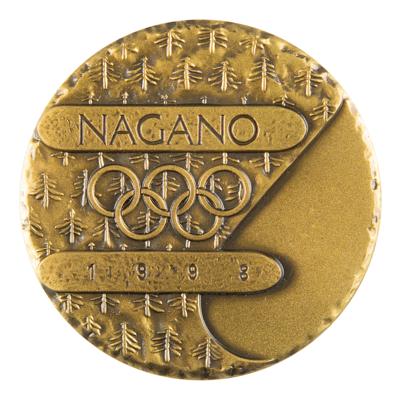 Lot #4110 Nagano 1998 Winter Olympics Bronze Participation Medal