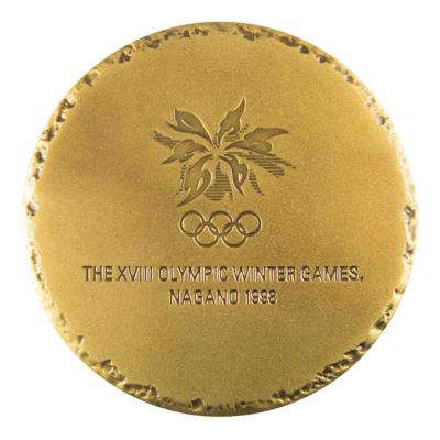 Lot #4110 Nagano 1998 Winter Olympics Bronze Participation Medal - Image 2
