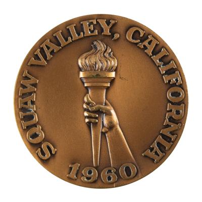 Lot #4092 Squaw Valley 1960 Winter Olympics Bronze Participation Medal - Image 2