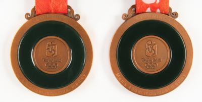 Lot #4038 Ryan Lochte's Beijing 2008 Summer Olympics (2) Bronze Winner's Medals - Image 4