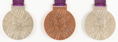 Lot #4039 Ryan Lochte's London 2012 Summer Olympics (2) Silver Winner's Medals and (1) Bronze Winner's Medal - Image 4