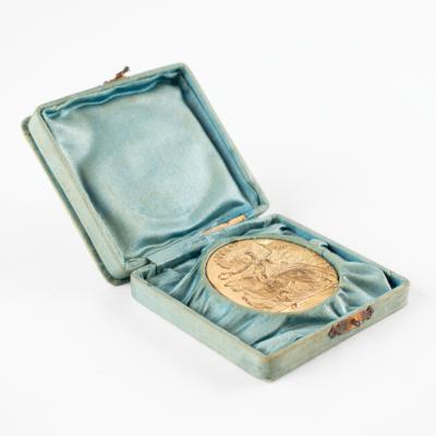 Lot #4076 Athens 1896 Olympics Gilt Bronze Participation Medal - Image 5