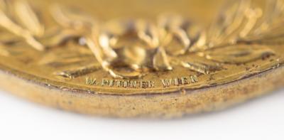 Lot #4079 Athens 1906 Intercalated Olympics Gilt Bronze Participation Medal - Image 4