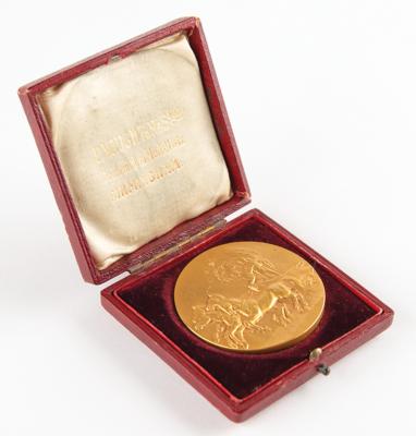 Lot #4080 London 1908 Olympics Gilt Bronze Participation Medal - Image 4