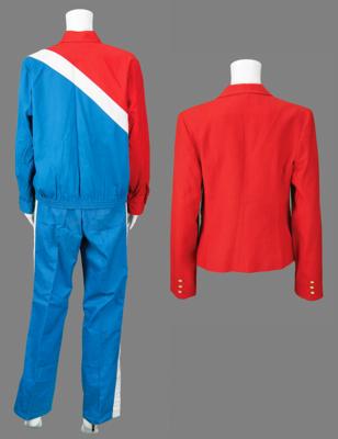 Lot #4292 Diane Moyer's Los Angeles 1984 Summer Olympics Opening Ceremony Uniform and National Tribute Tour Red Blazer - Image 2