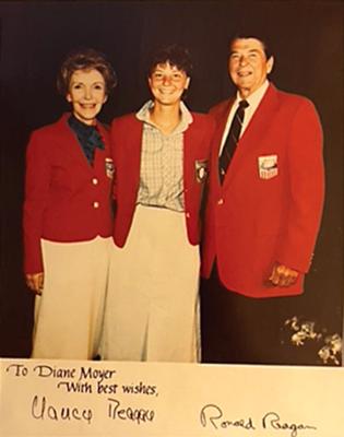 Lot #4292 Diane Moyer's Los Angeles 1984 Summer Olympics Opening Ceremony Uniform and National Tribute Tour Red Blazer - Image 5