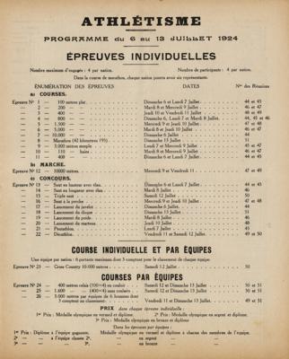 Lot #4233 Paris 1924 Summer Olympics Daily Program - Image 3