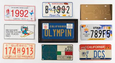 Lot #4308 Olympic License Plate (60+) Collection