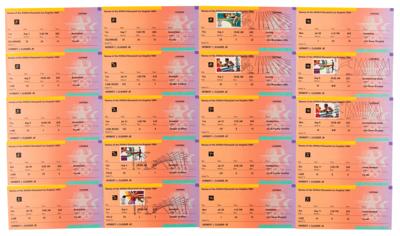 Lot #4245 Los Angeles 1984 Summer Olympics Collection of (20) Ticket Stubs