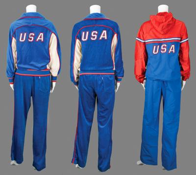 Lot #4293 Diane Moyer's Los Angeles 1984 Summer Olympics (3) Team USA Warm-Up Uniforms - Image 2