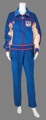 Lot #4287 Diane Moyer's Moscow 1980 Summer Olympics Team USA Warm-Up Uniform - Image 1