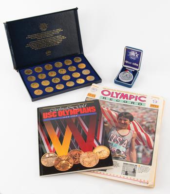 Lot #4289 Diane Moyer's Los Angeles 1984 Summer Olympics Ephemera and Commemorative Souvenirs