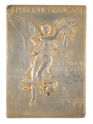 Lot #4046 Paris 1900 Olympics Gilt Silver Winner's Medal